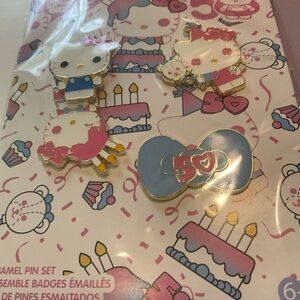 Funko Hello Kitty Enamel Pin Set 50th Anniversary New